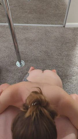 blowjob pov spanking clip