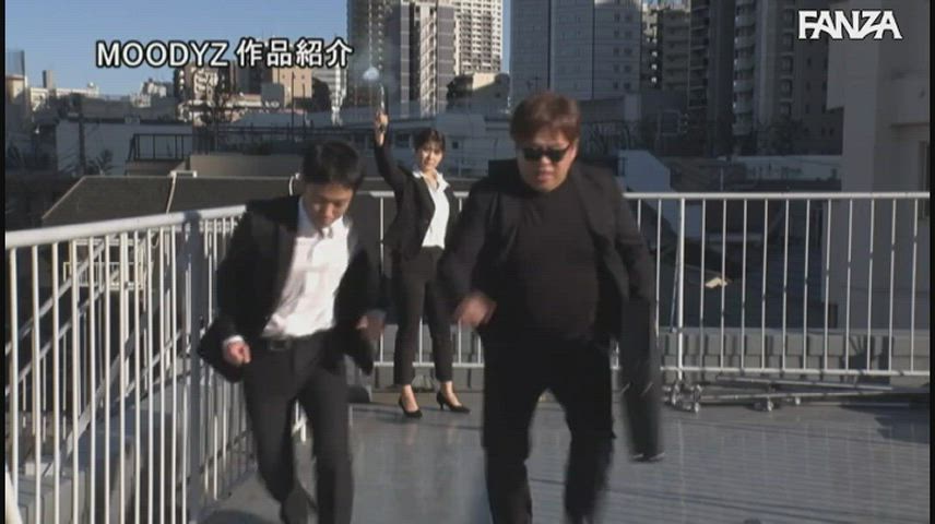 Nao Jinguji, Sleek in Black Leather as a Private Investigator Fights Against a Group