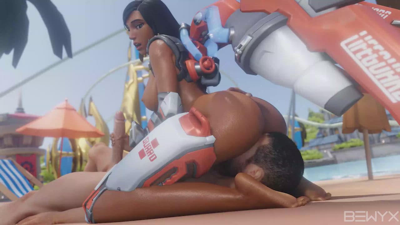 Pharah mouth-to-mouth