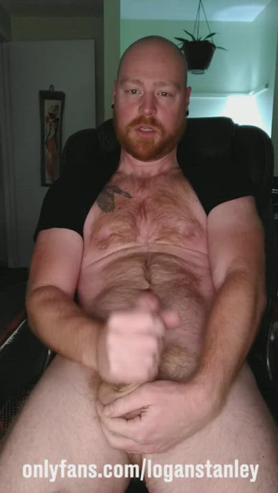 bear big balls cock hairy pussy jerk off nipple pierced piercing redhead tattoo clip