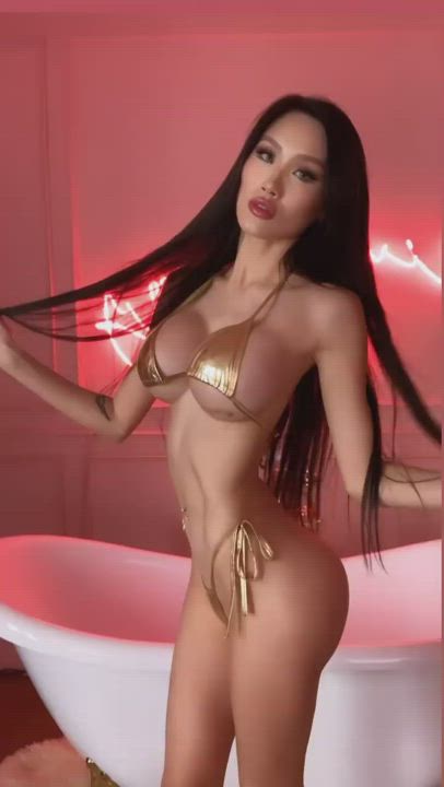 Asian Fake Boobs Skinny clip