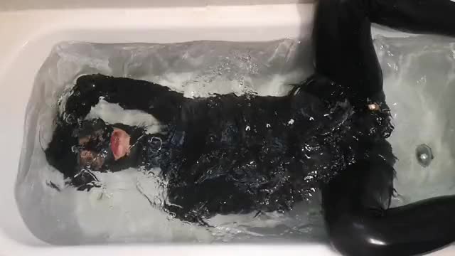 Having fun in the tub!