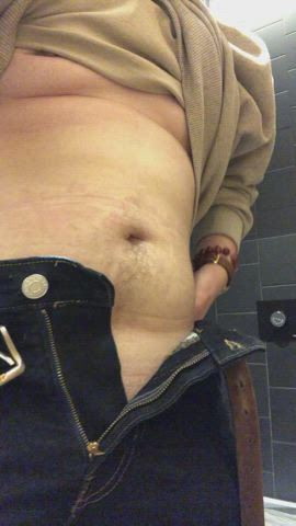 Wore a pussy plug out to dinner, then fucked myself with it in the mens bathroom
