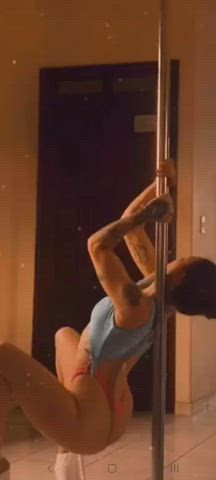 booty fitness high heels legs legs up pole dance seduction slow slow motion clip