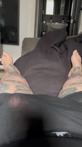 big dick cock daddy foreskin masturbating onlyfans solo tattoo clip