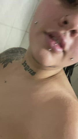 bbc chubby goth shower wet pussy clip