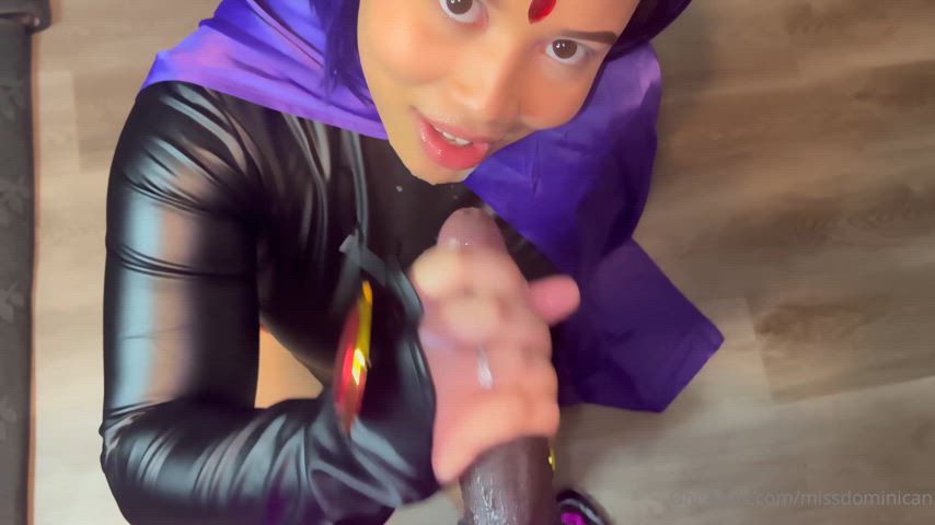 bbc cock milking cosplay cum in mouth cum swallow cumshot dominican handjob latina