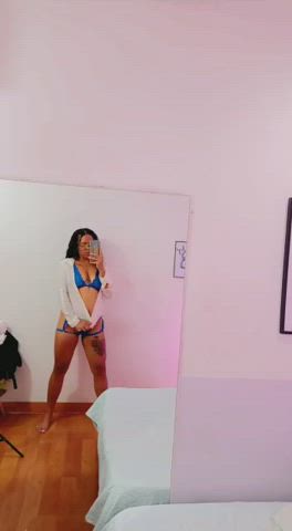 feet latina lingerie mirror model seduction sensual tattoo webcam clip