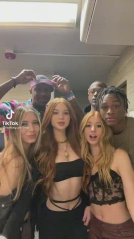 Blonde Interracial Teens TikTok clip