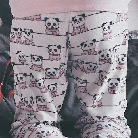 Looking cute in my panda pyjama doesn't protect me from a well deserved butt whoopin.