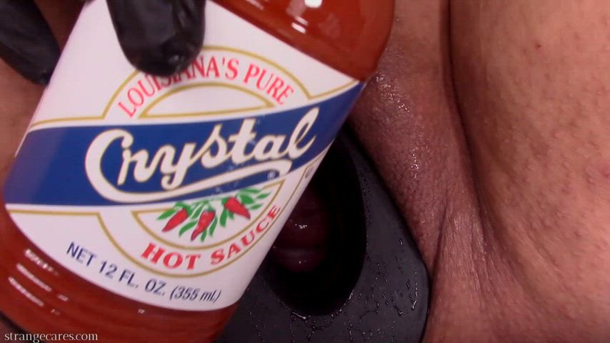 painting cervix with hot sauce