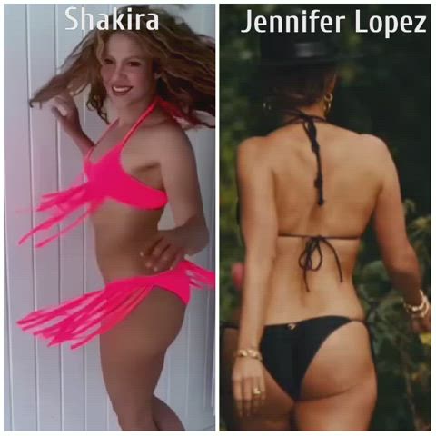 Shakira VS Jennifer Lopez. Pick one for a deep anal adventure!