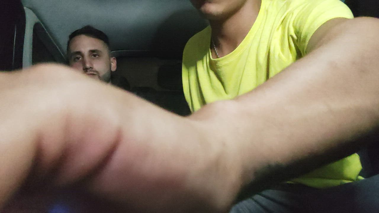 me and my friend fuckin the parking attendant 🥵 if you want to see the full video