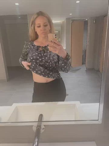 Just want to show off my mom titties at work