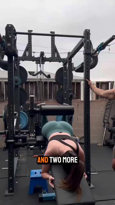 ass brunette workout clip