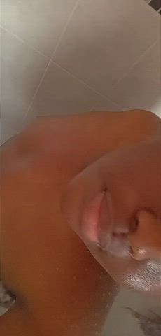 chubby femboy gay shower thick wet clip