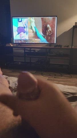 cock cum cumshot jerk off male masturbation masturbating penis tribute clip