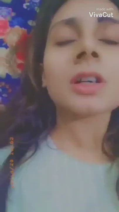 ?Extremely Horny Karachi University Girl Just Can't resist Rubbing her Wet Pussy