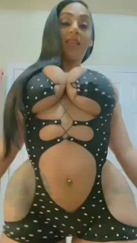 bubble butt curvy ebony hourglass stripper clip