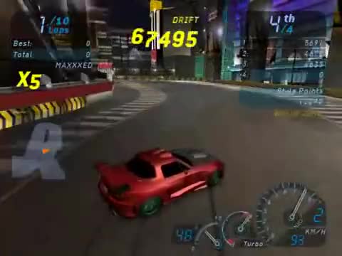 Need for Speed Underground drifting 600 000 points