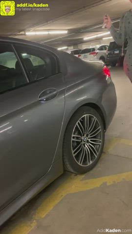 Mature PAWG in a car park