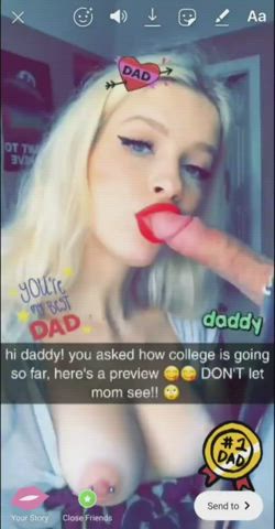 Blowjob College Daddy Selfie clip