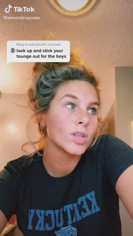 blue eyes facial tiktok tongue fetish tribute clip