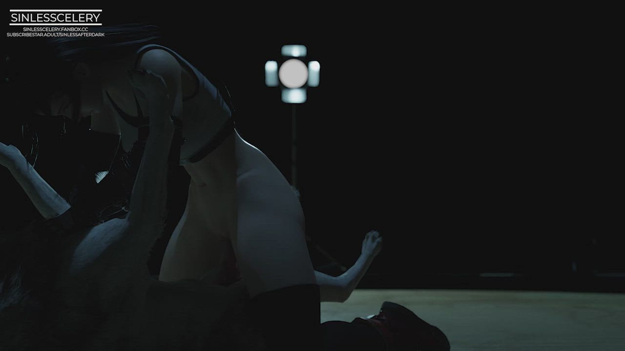 Tifa Riding a Dog (Final Fantasy) (SinlessCelery)