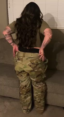 army ass big ass military tattoo thick thighs thong tattedphysique clip