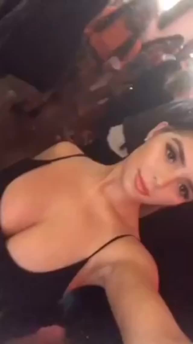 Demi Rose Mawby in tight dress at a party