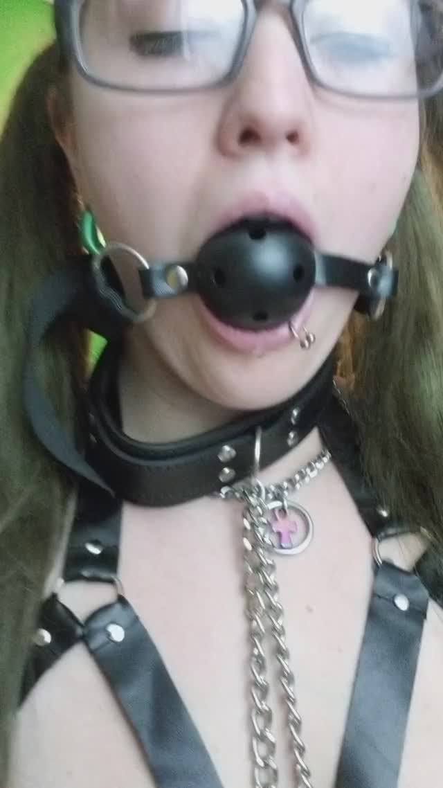 Collared, gagged, and clamped &lt;3 [OC][F]