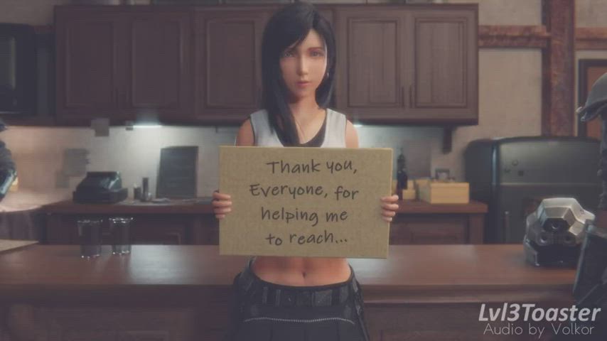 Tifa Lockhart getting 100,000 Followers (Lvl3Toaster) [Final Fantasy 7]