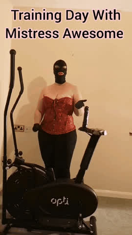 Training day for Sissy Subby Hubby. Would you go to a special sissy gym like this?