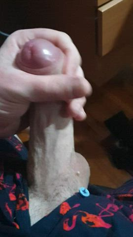 bwc big dick cum cumshot foreskin solo thick cock uncircumcised clip
