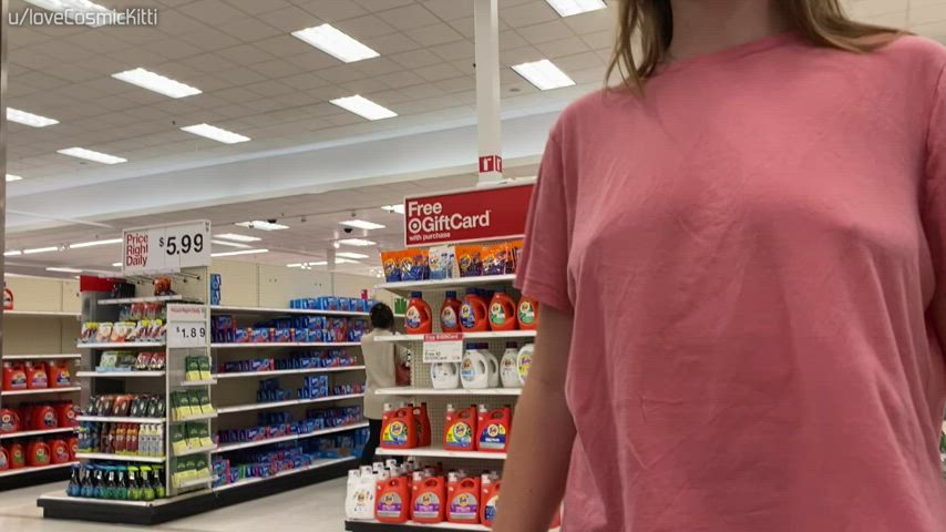 Tits out in aisle 6