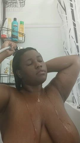 big tits chubby ebony shower submissive thick clip