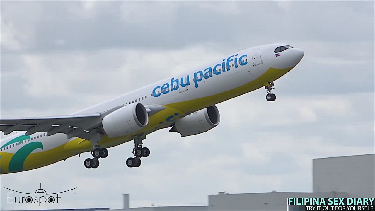 Airplane Asian Filipina Stewardess clip
