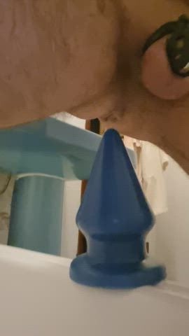 Only massive toys bring me some sort of pleasure now. Love squirting precum all over!