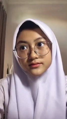 asian hijab indonesian malaysian muslim student teen clip