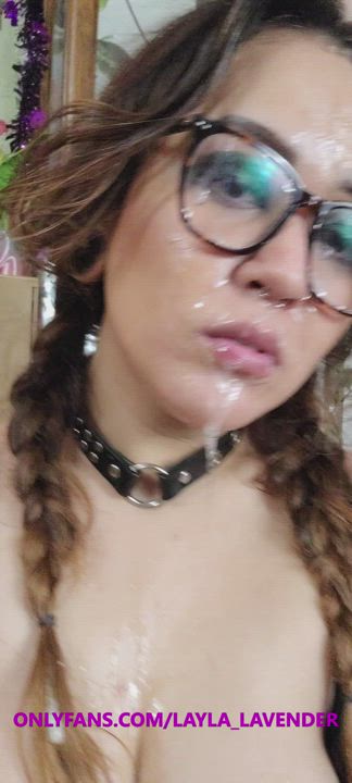 Amateur Asian Big Tits Chubby Cum Cum On Tits Glasses Goth clip