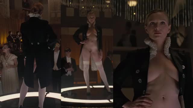 Ashley Nash - Westworld S03E04 (2020) - split-screen mini-loop edit, posing on pedestal