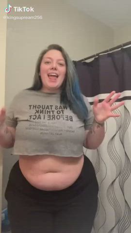 BBW Bouncing Chubby TikTok clip