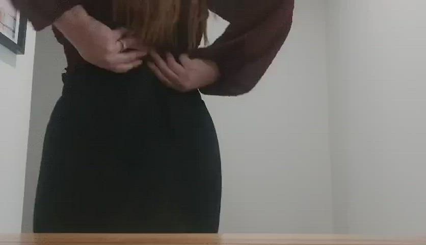 What do you think my colleagues would think of they saw what was under my skirt [F]