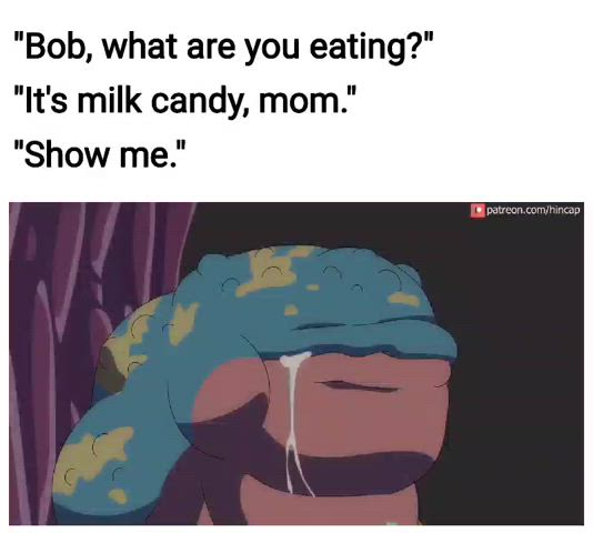 Milk-filled candy