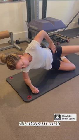 Ashley Tisdale Spandex Workout clip