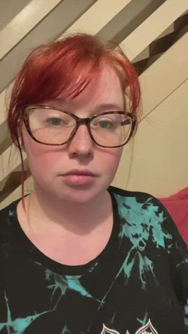 cute glasses onlyfans redhead tease teasing tiktok clip