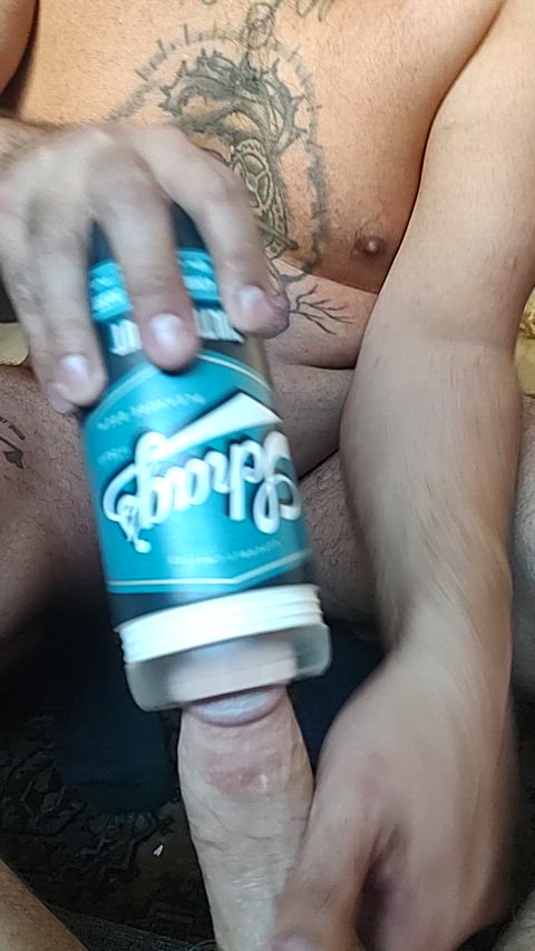 amateur cock fleshlight homemade male masturbation masturbating sex toy toy clip