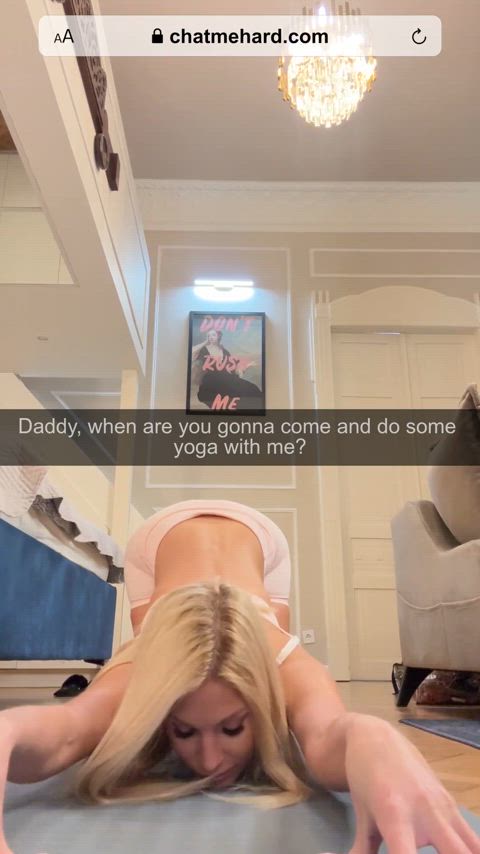 blonde step-daughter tease clip