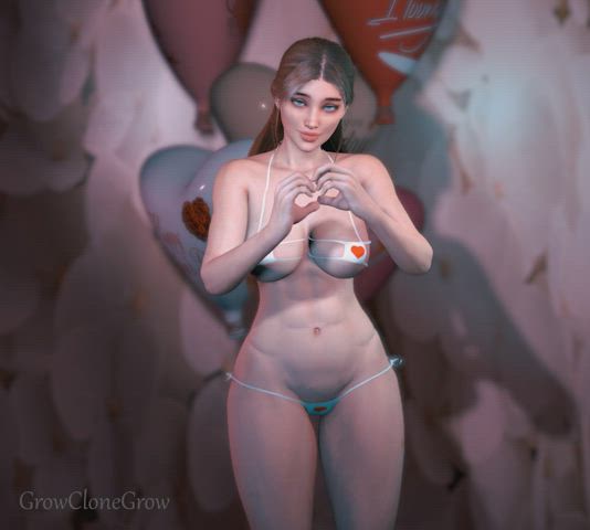 3d animation boobs fetish giantess clip