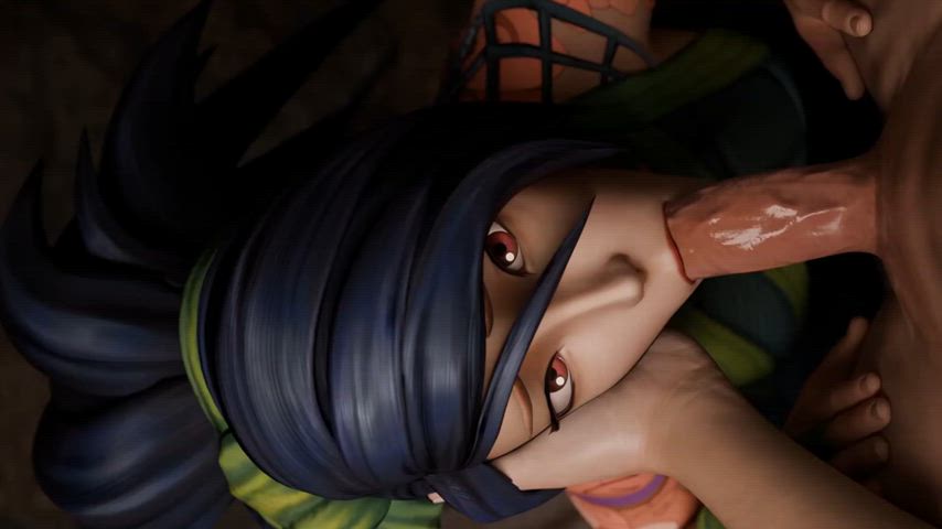 3d animation blowjob close up drooling face fuck league of legends porn rule34 sloppy